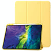 Clear Acrylic Leather Tablet Case For iPad Air 13 2024 / Pro 12.9 2022/ 2021 / 2020 / 2018(Yellow)
