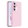 For Samsung Galaxy A35 5G Nano Lens Cover Liquid Silicone Phone Case(Pink)