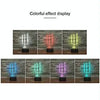 Candlestick Black Base Creative 3D LED Decorative Night Light, Rechargeable with Touch Button