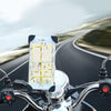 Universal 360 Degrees Free Rotation ABS Motorcycle Phone Bracket Mountain Bike Navigation Bracket GPS/Mobile Holder for 3.5-6.5 inch Mobile Phone(Blue)