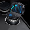 Car Portable Metal Ashtray Built-in LED(Black)