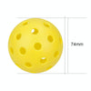 LEIJIAER 40 Holes Luminous Pickleball Outdoor Plastic Hole Ball(Yellow)