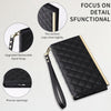 For Samsung Galaxy S21+ 5G Crossbody Rhombic Sucker Leather Phone Case(Black)