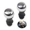 MR-9017 Car Modified Gear Stick Shift Knob Head for Peugeot, Style:5 Speed (Red)