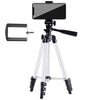 Live Broadcast Tripod 4-Section Folding Legs Aluminum Alloy Tripod Mount with U-Shape Three-Dimensional Tripod Head for DSLR & Digital Camera, Adjustable Height: 35-106cm