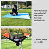 Strut Mosquito Net Hammock Diamond Sunshade Set Outdoor Camping Automatic Quick-Open Anti-Mosquito Hammock Canopy Set(Black)