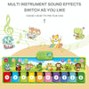 110x36cm Children Piano Mat Footsteps Music Dancing Blanket Parent-Child Multifunctional Game Blanket