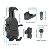 WUPP ZH-1848A2 Motorcycle Shock Absorption Riding Phone Navigation Holder, Style:M10 Ball Joint