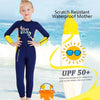 DIVE&SAIL Children Warm Swimsuit One-piece Wetsuit Long Sleeve Cold-proof Snorkeling Surfing Suit, Size: XL(Yellow)