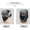 Winter Keep Warm Hat Outdoor Anti-Chilled Waterproof And Velvet Thickened Ski Hat, Size: L 58-60cm(Red Brown)