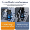 A9 30W USB-C/Type-C to 8 Pin Double Elbow Data Cable, Length:3m