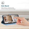 For vivo Y300 Global / V40 Lite IDN Embossed Kitten Phone Leather Case with Lanyard(Blue)