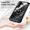 For Samsung Galaxy S24 FE 5G TPU + PC Lens Protection Phone Case with Ring Holder(Black)