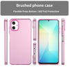 For Samsung Galaxy A06 4G Frosted Translucent TPU Hybrid PC Full Coverage Phone Case(Pink)