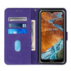 For Xiaomi Redmi 10C 4G Foreign/10 Indian Crossbody 3D Embossed Flip Leather Phone Case(Purple)