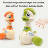 3 PCS Children Animal Press Crawling Toy Car, Specification:Swing Duck (Orange)