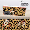 For Samsung Galaxy S25 Ultra 5G Electroplating Dual-side IMD Phone Case with Ring Holder(Leopard Print)