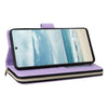 For Samsung Galaxy A73 5G Nine-card Slots Zipper Wallet Bag Leather Phone Case(Purple)