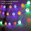 LED Halloween Decoration Luminous Cloth Ghost Ornament String Light 6m 40 Lights(Warm White)
