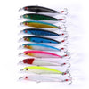 HENGJIA MI094 Simulation Laser Fake Lures Minnow Fishing Baits, Color: 10 Colors Boxed