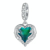 BSC900 Sterling Silver S925 Temperature Sensitive Discoloration Guardian Heart Pendant Accessories