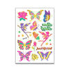 10 PCS Children Water Transfer Fresh Butterfly Bronzing Tattoo Stickers Cartoon Cute Metal Tattoo Stickers(WE-038)