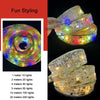Christmas LED Lights Bronzing Double Ribbon String Lights, Specification: 20m(Gold Color Light)