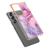 For Samsung Galaxy S25 Ultra 5G Electroplating Marble Dual-side IMD Phone Case(Pink 013)