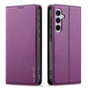 For Samsung Galaxy A56 5G LC.IMEEKE L1 Series Frosted Fine Texture PU Phone Case(Purple)