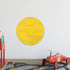 20cm Football Acrylic 3D Wall Stickers Self-adhesive Home Background Wall Decoration Mirror Paste(Gold)