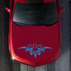 D-299 Skull Pattern Car Modified Hood Decorative Sticker(Blue)