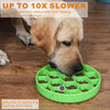 Small Green Slow Feeder Dog & Cat Bowl - Anti Choke Suction