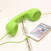 3.5mm Plug Mic Retro Telephone Anti-radiation Cell Phone Handset Receiver(Purple)