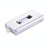 RQW-02 3 in 1 USB 2.0 & 8 Pin & Micro USB 32GB Flash Drive(Silver)