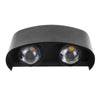 4 LEDs Garden Aluminum Double Head Wall Light(Warm White Light)