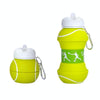 Outdoor Sports Anti-fall Water Bottle Portable Leak-proof Silicone Folding Cup, Shape: Tennis(550ml)