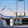 Car Air Outlet Mobile Phone Holder Automatic Lock Snap-on Navigation Holder(Silver)