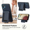 For Samsung Galaxy A12 5G / 4G CX01 Detachable Magsafe Magnetic Card Bag Phone Case(Dark Blue)