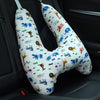 55x66cm Children Car Seat Belt Prevent Neck Strangulation Sleeping Pillow(Zoo)
