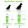 Dog Toothbrush Chew Toy, Green, Large - Cleans Teeth & Gums