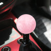 Car Modified Marble Star Gear Head Shifter Cover with Adapter (Pink)