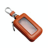 Car Remote Control Universal Visible Zipper Key Case(Yellow)