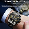 OLEVS 2892 Men Multifunctional Business Waterproof Quartz Watch(Black)