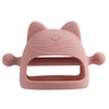 Baby Anti-eating Hand Cover Boiled Silicone Soothing Teeth Stick(Brown)