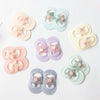 2 Pairs Baby Floor Socks Hollow Flower Spot Glue Non-Slip Children Socks, Toyan Socks: S 0-1 Years Old(Khaki)