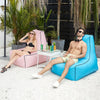 BB1082 Inflatable Sofa Inflatable Bed Outdoor Folding Portable Air Sofa Size: 70 x 65 x 60cm(Gray)