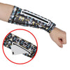 Sports Multi-Function Sunscreen Ice Sleeves with Zipper Pocket, Size: XL(Technology Blue Short Version)