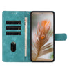 For Samsung Galaxy S22 Ultra 5G Skin Feel Embossed Feather Leather Phone Case(Green)