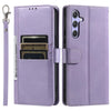 For Samsung Galaxy A36 Simple 6-Card Wallet Leather Phone Case(Purple)