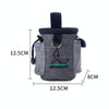 Dog Treat Training Bag with Poo Bag Dispenser (Light Grey)
